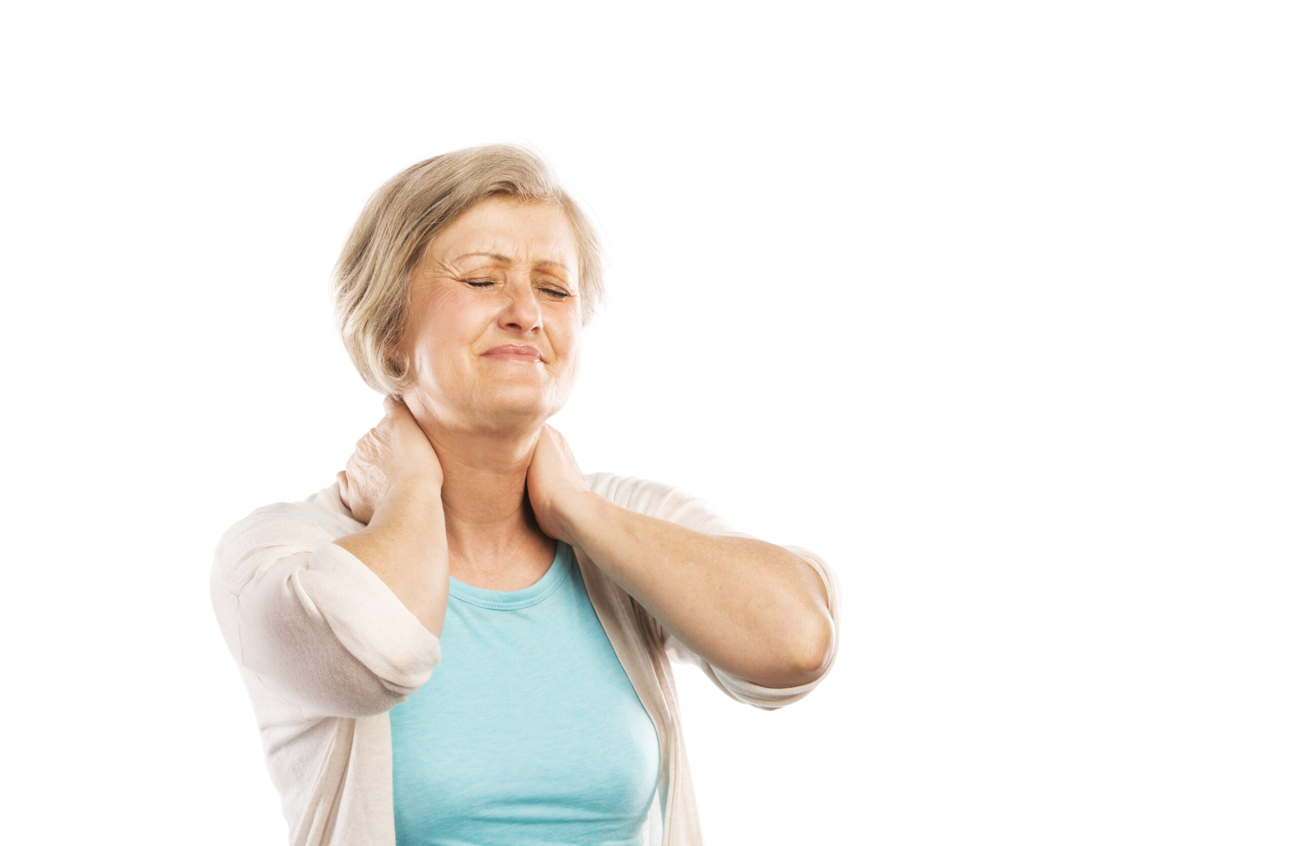 From Dependent to Unstoppable: A Practical Path to Self-Reliance 5 graphicstock senior woman suffering from neck pain isolated on white background BR4Ca2 2ZZ scaled