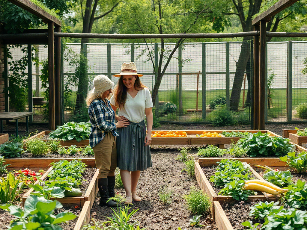 Three sisters farming beyond a single garden layout