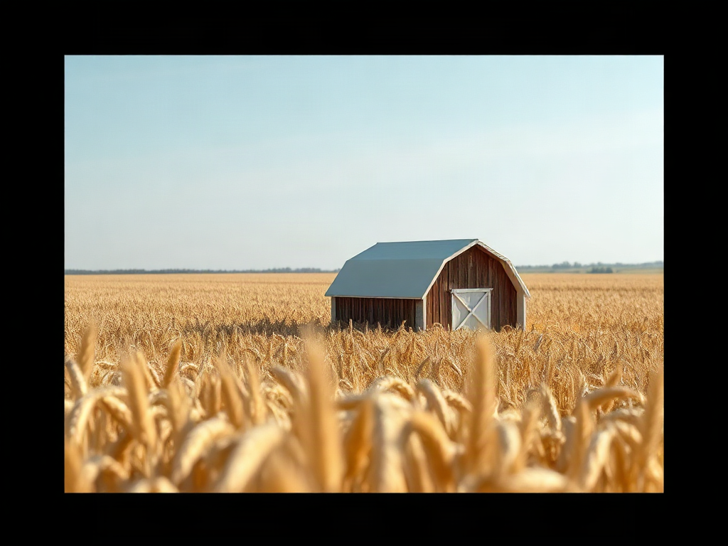Commercial grain farming compared with household production